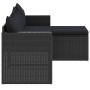 Gartenmöbel-Set aus schwarzem synthetischem Rattan von vidaXL, Gartensets - Ref: Foro24-362330, Preis: 366,32 €, Rabatt: %