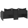 Gartenmöbel-Set aus schwarzem synthetischem Rattan von vidaXL, Gartensets - Ref: Foro24-362330, Preis: 357,51 €, Rabatt: %