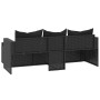 Gartenmöbel-Set aus schwarzem synthetischem Rattan von vidaXL, Gartensets - Ref: Foro24-362330, Preis: 366,32 €, Rabatt: %