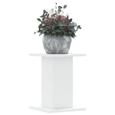 Soportes de plantas 2 uds madera ingeniería blanco 30x30x40 cm en Soportes para macetas | Comprar online en Foro24