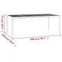 Gartentisch aus anthrazitgrauem Stahl 200x100x72 cm von vidaXL, Gartentische - Ref: Foro24-362747, Preis: 224,38 €, Rabatt: %