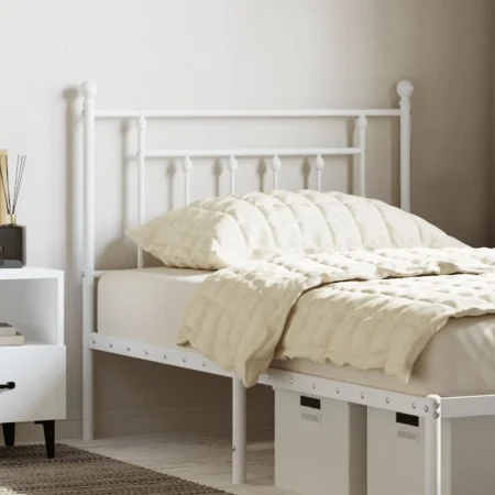 White metal headboard 90 cm by vidaXL, Headboards and footboards - Ref: Foro24-353614, Price: 28,08 €, Discount: %