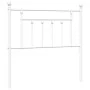 Kopfteil aus weißem Metall, 90 cm von vidaXL, Kopf- und Fußteile - Ref: Foro24-353614, Preis: 28,10 €, Rabatt: %