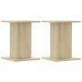 Soportes para plantas 2 uds madera roble Sonoma 30x30x40 cm en Soportes para macetas | Comprar online en Foro24