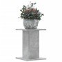 Soportes para plantas 2 uds madera gris hormigón 30x30x40 cm en Soportes para macetas | Comprar online en Foro24