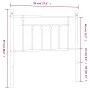 Kopfteil aus weißem Metall, 90 cm von vidaXL, Kopf- und Fußteile - Ref: Foro24-353614, Preis: 28,10 €, Rabatt: %