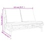 Bamboo garden bench with dark gray cushions by vidaXL, Modular outdoor sofas - Ref: Foro24-363457, Price: 178,51 €, Discount: %