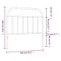 Kopfteil aus weißem Metall, 100 cm von vidaXL, Kopf- und Fußteile - Ref: Foro24-353713, Preis: 23,33 €, Rabatt: %