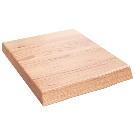 Wandregal aus hellbraun behandeltem Eichenholz, 40x50x(2-6) cm von vidaXL, Regale und Regale - Ref: Foro24-363634, Preis: 32,...