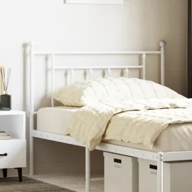 White metal headboard 107 cm by vidaXL, Headboards and footboards - Ref: Foro24-353616, Price: 32,33 €, Discount: %
