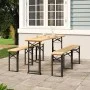 Folding bar table made of solid fir wood 170x50x75/105 cm by vidaXL, Garden tables - Ref: Foro24-363114, Price: 144,03 €, Dis...