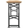 Mesa plegable de bar madera maciza abeto 170x50x75/105 cm