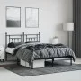 Estructura de cama con cabecero metal negro 140x200 cm de vidaXL, Camas y somieres - Ref: Foro24-353538, Precio: 120,19 €, De...