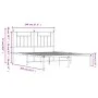 Estructura de cama con cabecero metal negro 140x200 cm de vidaXL, Camas y somieres - Ref: Foro24-353538, Precio: 120,19 €, De...