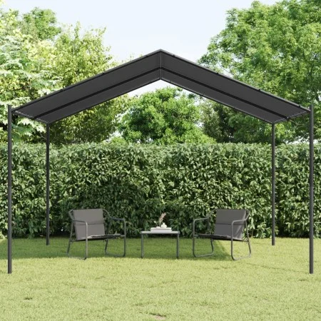 Steel tent and anthracite gray fabric 4x4 m by vidaXL, Tents and gazebos - Ref: Foro24-362453, Price: 248,09 €, Discount: %