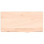 Wandregal aus unbehandeltem massivem Eichenholz, 40 x 20 x 6 cm von vidaXL, Regale und Regale - Ref: Foro24-363505, Preis: 30...