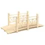 Garden bridge with fir wood railings 150x67x56cm by vidaXL, garden bridges - Ref: Foro24-363359, Price: 191,23 €, Discount: %
