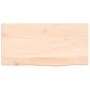 Wandregal aus unbehandeltem massivem Eichenholz, 40 x 20 x 4 cm von vidaXL, Regale und Regale - Ref: Foro24-363504, Preis: 23...