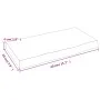 Wandregal aus unbehandeltem massivem Eichenholz, 40 x 20 x 4 cm von vidaXL, Regale und Regale - Ref: Foro24-363504, Preis: 23...