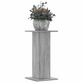 Soportes de plantas 2 uds madera gris Sonoma 30x30x60 cm