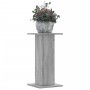 Soportes de plantas 2 uds madera gris Sonoma 30x30x60 cm