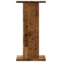 Soportes de plantas 2 uds madera roble envejecido 30x30x60 cm