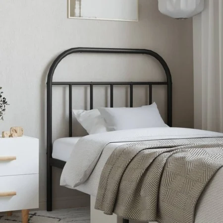 Kopfteil aus schwarzem Metall, 90 cm von vidaXL, Kopf- und Fußteile - Ref: Foro24-353663, Preis: 30,67 €, Rabatt: %