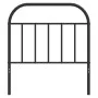 Kopfteil aus schwarzem Metall, 90 cm von vidaXL, Kopf- und Fußteile - Ref: Foro24-353663, Preis: 30,67 €, Rabatt: %