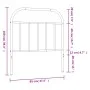 Kopfteil aus schwarzem Metall, 90 cm von vidaXL, Kopf- und Fußteile - Ref: Foro24-353663, Preis: 30,67 €, Rabatt: %