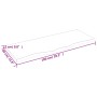 Wandregal massives Eichenholz unbehandelt 100x40x2 cm von vidaXL, Regale und Regale - Ref: Foro24-363563, Preis: 59,99 €, Rab...