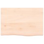 Solid untreated oak wood wall shelf 60x40x(2-4) cm by vidaXL, Shelves and shelves - Ref: Foro24-363528, Price: 54,18 €, Disco...