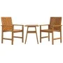 Gartenmöbel-Set 3-teilig aus massivem Akazienholz von vidaXL, Gartensets - Ref: Foro24-362230, Preis: 209,69 €, Rabatt: %