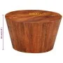 Solid rough mango wood coffee table Ø 52x30 cm by vidaXL, Coffee table - Ref: Foro24-353728, Price: 127,07 €, Discount: %