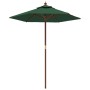 Garden umbrella with green wooden pole 196x231 cm by vidaXL, Umbrellas - Ref: Foro24-363160, Price: 65,44 €, Discount: %