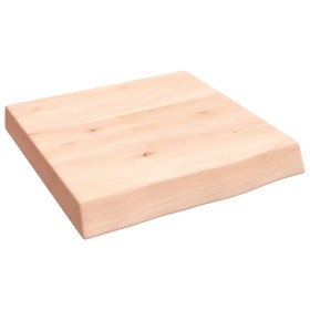 Estante de pared madera maciza roble sin tratar 40x40x(2-6) cm