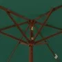 Garden umbrella with green wooden pole 196x231 cm by vidaXL, Umbrellas - Ref: Foro24-363160, Price: 62,30 €, Discount: %