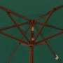 Gartenschirm mit grünem Holzmast 196x231 cm von vidaXL, Sonnenschirme - Ref: Foro24-363160, Preis: 65,44 €, Rabatt: %