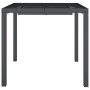 Anthrazitgrauer Gartentisch aus Stahl 80x80x72 cm von vidaXL, Gartentische - Ref: Foro24-362743, Preis: 94,90 €, Rabatt: %