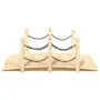Gartenbrücke mit Ketten massives Tannenholz 150x67x56cm von vidaXL, Gartenbrücken - Ref: Foro24-363357, Preis: 132,63 €, Raba...