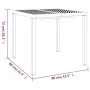 Anthracite gray steel garden table 80x80x72 cm by vidaXL, Garden tables - Ref: Foro24-362743, Price: 93,84 €, Discount: %