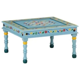 Handbemalter Couchtisch aus massivem türkisfarbenem Mangoholz von vidaXL, Couchtisch - Ref: Foro24-353761, Preis: 62,06 €, Ra...