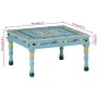 Hand painted solid turquoise mango wood coffee table by vidaXL, Coffee table - Ref: Foro24-353761, Price: 64,72 €, Discount: %