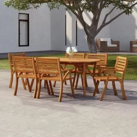 Mesa de jardín madera maciza de acacia 200x90x75 cm de vidaXL, Mesas de jardín - Ref: Foro24-363307, Precio: 227,17 €, Descue...