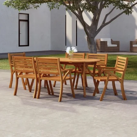 Mesa de jardín madera maciza de acacia 200x90x75 cm de vidaXL, Mesas de jardín - Ref: Foro24-363307, Precio: 227,17 €, Descue...