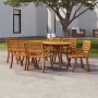 Gartentisch aus massivem Akazienholz, 200 x 90 x 75 cm von vidaXL, Gartentische - Ref: Foro24-363307, Preis: 243,40 €, Rabatt: %