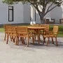 Solid acacia wood garden table 200x90x75 cm by vidaXL, Garden tables - Ref: Foro24-363307, Price: 230,82 €, Discount: %