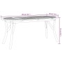 Gartentisch aus massivem Akazienholz, 200 x 90 x 75 cm von vidaXL, Gartentische - Ref: Foro24-363307, Preis: 243,40 €, Rabatt: %
