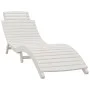 Liege mit Tisch aus massivem weißem Akazienholz von vidaXL, Liegen - Ref: Foro24-363282, Preis: 188,57 €, Rabatt: %