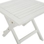 Liege mit Tisch aus massivem weißem Akazienholz von vidaXL, Liegen - Ref: Foro24-363282, Preis: 201,13 €, Rabatt: %