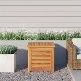 Garden storage box with solid teak bag 60x50x58 cm by vidaXL, Outdoor storage boxes - Ref: Foro24-363269, Price: 182,40 €, Di...